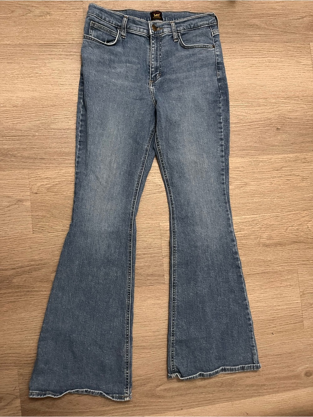 Lee Light Blue Flare Jeans - Wide Leg